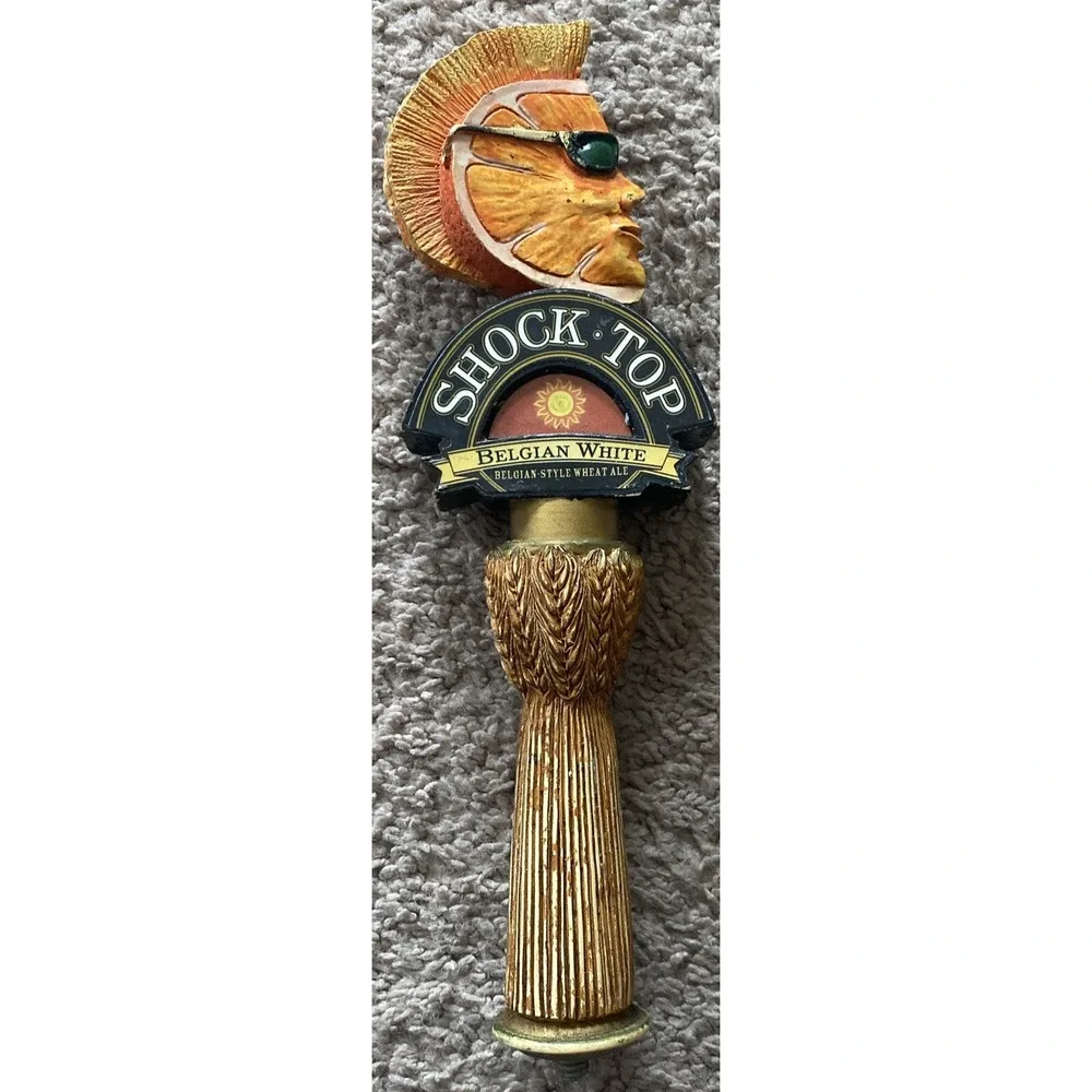 Shock Top Belgian White Mohawk Dude Beer Tap Handle 10